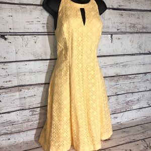 White House Black Market Yellow Dress